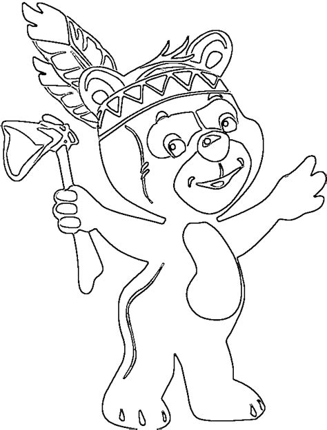 indian coloring page coloring home