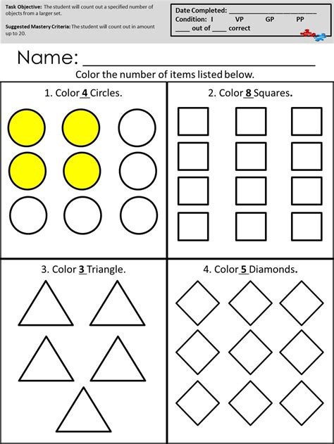 autism awareness printable worksheets learning   read