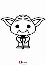 Yoda Bubakids Wars Indifferent Selection sketch template