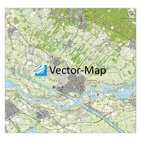 topografische kaart wijk bij duurstede vector map de  kaarten shop