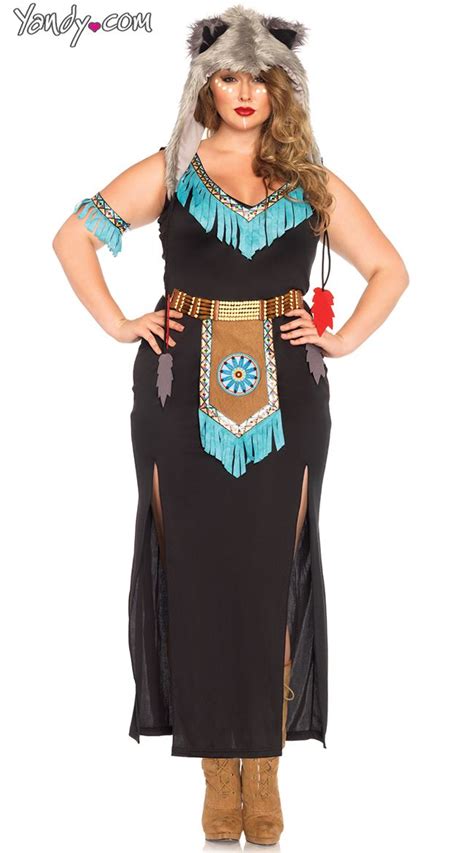 Plus Size Wolf Warrior Costume Wolves Native American Costumes And