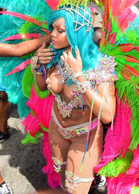 Almost Naked Rihanna At Barbadian Mating Festival — Pussy