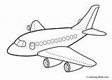 Drawing Aeroplane Airplane Clip Colour Clipart Kids Library Transportation Arts Related sketch template