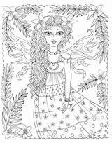 Coloring Zendoodle Magical Fairies Macmillan Deborah Muller Colorful Enter sketch template