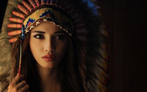 native american headdress girls wallpapers wallpaper cave