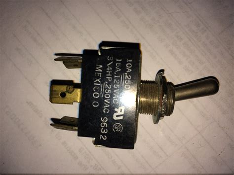 carling toggle switch  terminals momentary