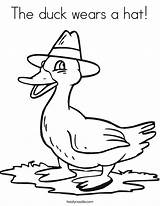 Duck Hat Coloring Wears Favorites Login Add sketch template