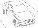 Audi Coloring Pages Car sketch template
