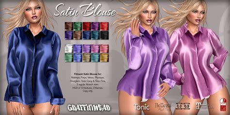 Satin Blouse Ad Graffitiwear Satin Blouse With Sizes For Flickr