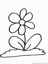 Cartoon Flowers Printable Coloring Cartoons Pages Color sketch template