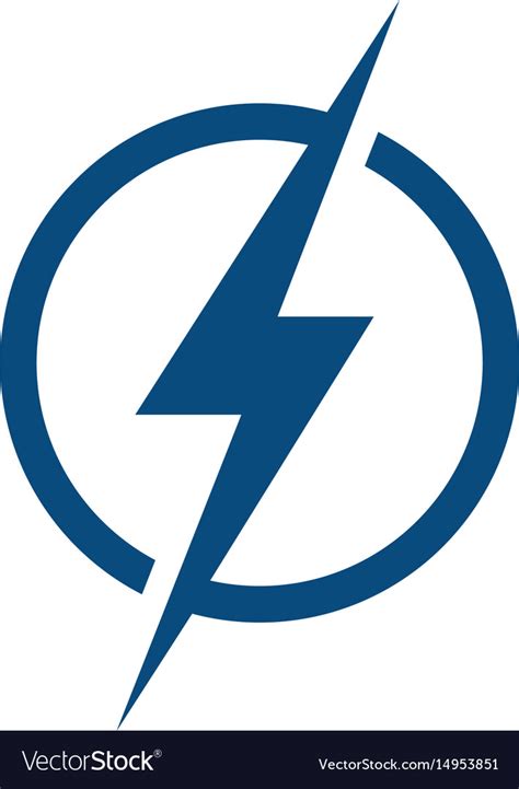 lightning logo design royalty  vector image