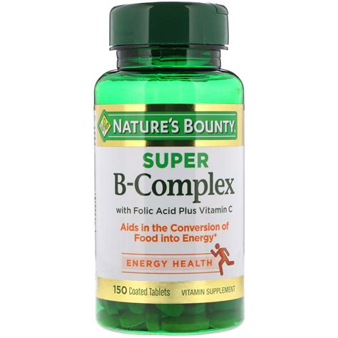 natures bounty super  complex  folic acid  vitamin   coated tablets  iherb