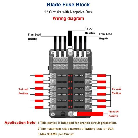 blade fuse box block holder led indicator light kit    car marin