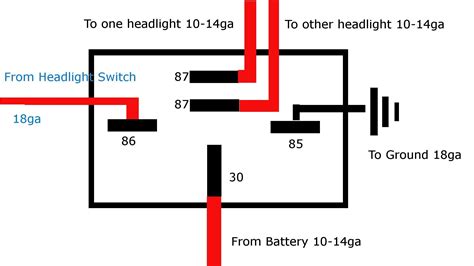 wiring diagram  pin relay loscuadros decolores