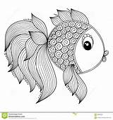 Fish Coloring Pages Realistic Adult Getcolorings Color sketch template