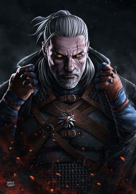 art from the witcher series