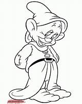 Coloring Dopey Snow Pages Disney Dwarf Dwarfs Seven Drawings Clip Grumpy Sheets Characters Disneyclips Gif Princess Dopey2 Choose Board Easy sketch template