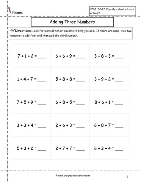 teach child   read printable math worksheets double triple