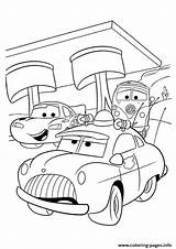 Mcqueen Coloring Lightning Pages Friends Cars Disney A4 Printable Print Color sketch template