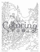 Thomas Kinkade Coloring Pages Getcolorings House Printable sketch template
