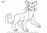 Persian Pokemon Draw Step Drawing Cat Learn Necessary Improvements Finally Finish Make Getdrawings sketch template