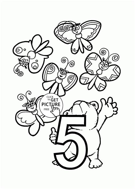 number  coloring pages  preschoolers counting numbers printables  wuppsycom