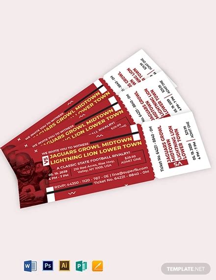 soccer ticket  examples format sample examples