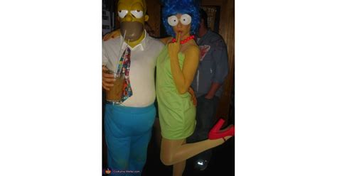 marge and homer simpson halloween couples costume ideas