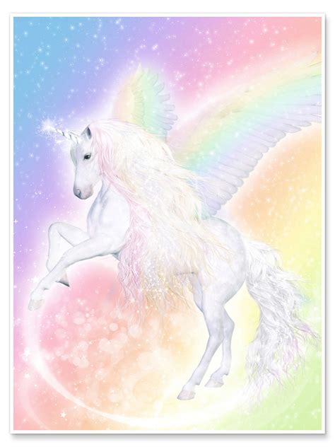 unicorn pegasus enchant  life print  dolphins dreamdesign