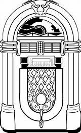 Jukebox Openclipart sketch template