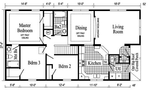 simple ranch style house plans  open floor plan  houses fuse modernist ideas  styles
