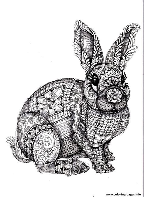 adults difficult animals coloring page printable