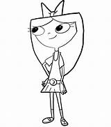 Ferb Phineas Coloring Pages Isabella Drawing Step Print Draw Android Coloringtop sketch template