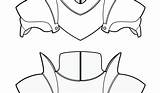 Armor Shoulder Template Sketch Coloring Leather Pattern Williamson Ga Tablet sketch template