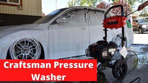 craftsman  psi gas pressure washer youtube