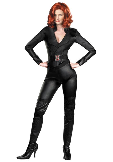Adult Deluxe Avengers Black Widow Costume Halloween