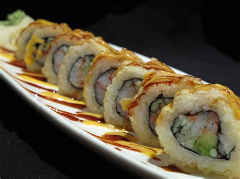 california crunchy roll sushi rolls izumi asian bistro woodstock