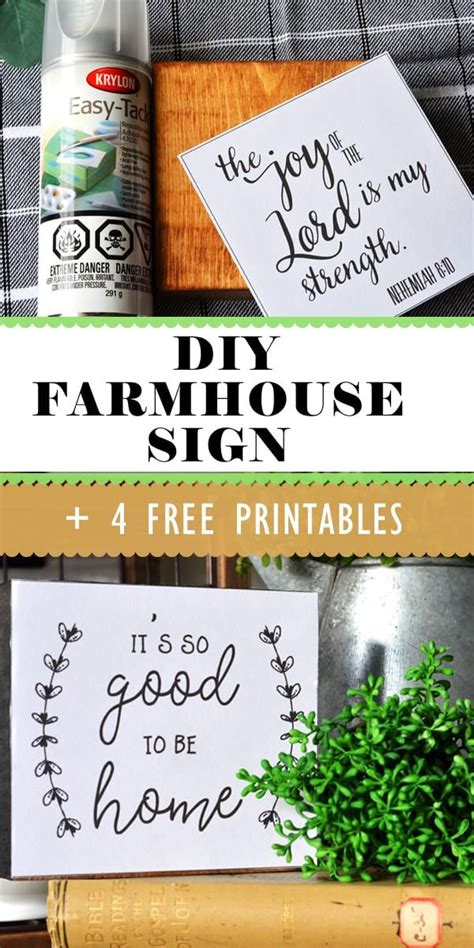 simple farmhouse sign   printables diy farmhouse decor