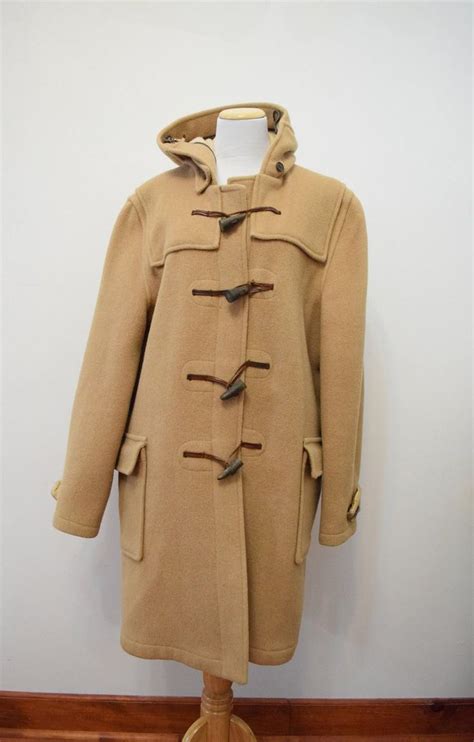 gloverall mens wool coat  original english duffle etsy canada duffle coat mens wool