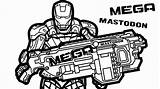 Nerf Gun Coloring Pages Printable Sketch Guns Print Pistol Paintingvalley Kids Choose Board Action Figure Cartoon Cool sketch template