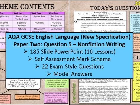 aqa paper  question  examples aqa gcse english language paper
