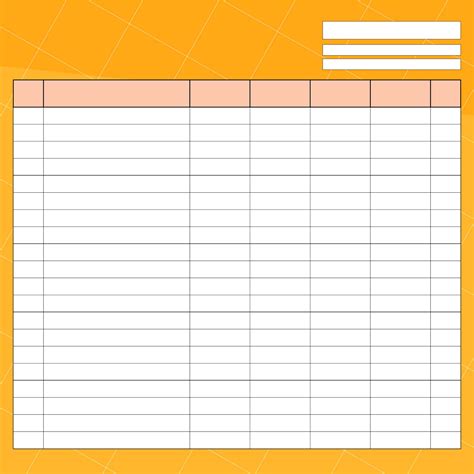 blank  column chart template