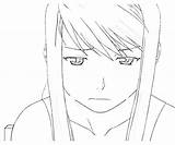 Winry Rockbell Alchemist Fullmetal Coloring Pages sketch template