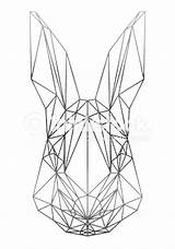 Geometric Rabbit Conejo Bunny Tatuajes Figuras Con Animales Geométrico Geometricas Diseño Geometricos Geométricos Uploaded User Tattoos Tablero Seleccionar Dibujos sketch template