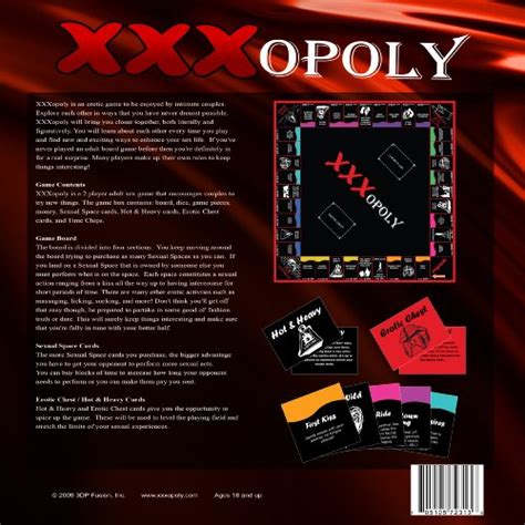 Xxxopoly Adult Board Games New