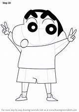 Sinchan Shinchan Doraemon Drawingtutorials101 sketch template
