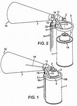 Patents Spray Aerosol Attachment sketch template