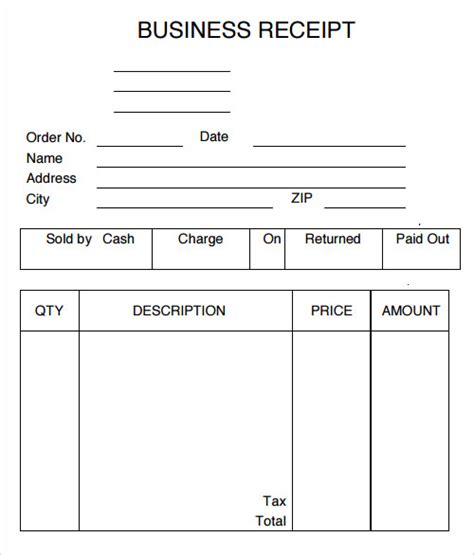 receipt template    documents   word excel