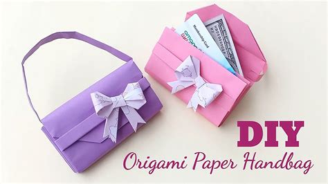 paper handbag origami paper craft ideas easy origami
