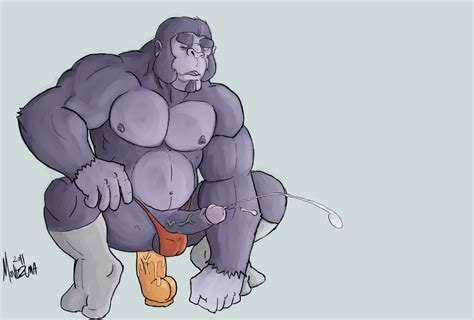 rule 34 ape cum cumshot dildo furry gorilla male male